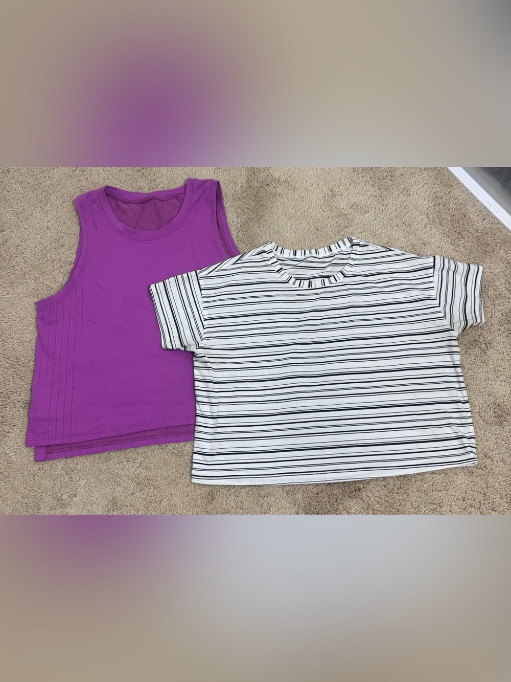 Lululemon lot of size 6 Train To Be Love Crew Crop tops tank top